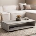 Couchtisch >WL6.934< in Stein-Optik, Holzwerkstoff - 100x25x50cm (BxHxT)