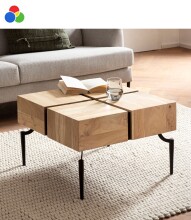 Couchtisch >WL6.979< in Akazie / schwarz,...