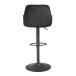Barhocker >WL7.007< in Schwarz, Samt - 45x106x45cm (BxHxT)