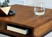 Couchtisch >WL7.022< in Sheesham / schwarz - 60x40x60 (BxHxT)