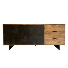 Sideboard >WL7.026< in Akazie / Steinoptik -...