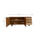 Sideboard >WL7.026< in Akazie / Steinoptik - 175x76x40 (BxHxT)