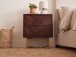 Nachtkommode >WL7.039< in Akazie, Massivholz - 45x57x40cm (BxHxT)