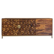 Sideboard >WL7.040< in Sheesham, Massivholz -...