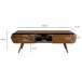 Lowboard >WL7.042< in Sheesham, Massivholz - 160x50x45cm (BxHxT)