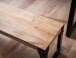 Sitzbank >WL7.050< in Akazie / Schwarz, Massivholz & Metall - 120x45x40 (BxHxT)