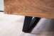 Lowboard >WL7.056< in Akazie / Schwarz, Massivholz & Metall - 140x50x40 (BxHxT)