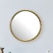 Spiegel >WL7.103< in Gold, Metall / Spiegel - 60x4x60cm (HxTxD)
