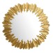 Spiegel >WL7.121< in Gold, Spiegel / Metall - 68x68x3cm (BxHxT)