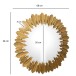 Spiegel >WL7.121< in Gold, Spiegel / Metall - 68x68x3cm (BxHxT)