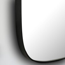 Spiegel >WL7.124< in Schwarz, Spiegel / Metall - 53x60x3cm (BxHxT)