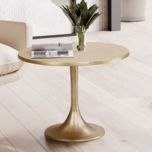 Beistelltisch >WL7.132< in Gold, Aluminium -...