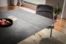 Kulissen-Esstisch >WL7.148< in Keramik Schwarz - 180x78x95 (BxHxT)