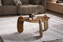 Couchtisch >WL7.158< in Mango, Massivholz - 78x40x78cm (BxHxT)