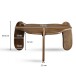 Couchtisch >WL7.158< in Mango, Massivholz - 78x40x78cm (BxHxT)
