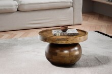 Couchtisch >WL7.161< in Mango, Massivholz - 30x50cm (HxD)