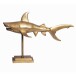 Dekofigur >shark< in Gold, Aluminium - 70x49x27cm (BxHxT)