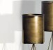 Blumentopf >WL7.171< (2-teilig) in Gold, Metall - 89x32cm (HxD)