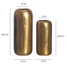 Dekovase >WL7.173< (2-teilig) in Gold, Aluminium - 40x16cm (HxD)