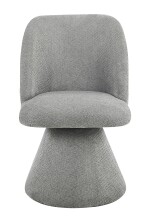 Esszimmerstuhl >BARI II S< (2er-Set) in Grau, 360° drehbar - 54x85x63cm (BxHxT)