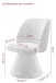 Esszimmerstuhl >BARI II S< (2er-Set) in Beige, 360° drehbar - 54x85x63cm (BxHxT)