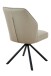 Esszimmerstuhl >BRAGA S< (2er-Set) drehbar, Leder Cappuccino - 51x90x68 (BxHxT)