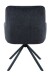 Esszimmerstuhl >FARO I S< (2er-Set) drehbar, Leder Schwarz - 62x90x67 (BxHxT)