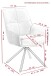 Esszimmerstuhl >FARO I S< (2er-Set) drehbar, Leder Schwarz - 62x90x67 (BxHxT)