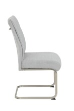 Freischwinger >INES S< (2er-Set) in Grau, Webstoff - 50x99x66cm (BxHxT)
