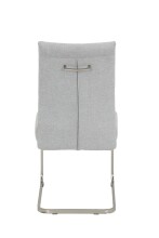 Freischwinger >INES S< (2er-Set) in Grau, Webstoff - 50x99x66cm (BxHxT)