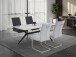 Freischwinger >INES S< (4er-Set) in Anthrazit, Webstoff - 50x99x66cm (BxHxT)