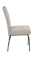 4-Fußstuhl >LINZ S< (2er-Set) in Beige, Webstoff - 49x97x64cm (BxHxT)