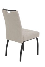4-Fußstuhl >LINZ S< (4er-Set) in Beige, Webstoff - 49x97x64cm (BxHxT)