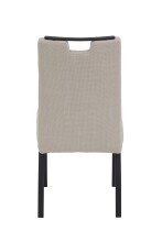 4-Fußstuhl >LINZ S< (4er-Set) in Beige, Webstoff - 49x97x64cm (BxHxT)