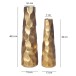 Dekovase >WL7.181< (2-teilig) in Gold, Aluminium - 49x15cm (HxT)
