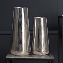 Dekovase >WL7.183< (2-teilig) in Silber, Aluminium...