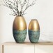 Dekovase >WL7.184< (2-teilig) in Gold, Aluminium - 47x25cm (HxD)