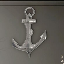 Hängedekoration >Anker< in Silber, Aluminium -...