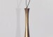 Dekovase >BOTTLE< in Gold, Aluminium - 100x14cm (HxD)
