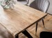 Esstisch >WL7.224< in Akazie, Massivholz & Metall - 160x80x76cm (LxBxH)