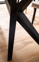 Schreibtisch >WL7.234< in Akazie, Massivholz & Metall - 160x80x76cm (LxBxH)