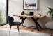 Schreibtisch >WL7.234< in Akazie, Massivholz & Metall - 160x80x76cm (LxBxH)
