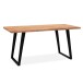 Esstisch >WL7.256< in Akazie, Massivholz & MEtall - 120x60x76cm (LxBxH)