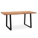 Schreibtisch >WL7.261< in Akazie / schwarz - 120x60x76 (LxBxH)