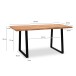 Schreibtisch >WL7.261< in Akazie / schwarz - 120x60x76 (LxBxH)