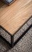 Couchtisch >WL7.309< in Akazie, Massivholz & Metall - 120x40x60cm (BxHxT)