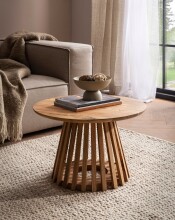 Couchtisch >WL7.312< in Akazie, Massivholz - 40x60cm (HxT)