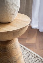 Beistelltisch >WL7.307< in Mango, Massivholz - 45x37cm (HxD)