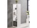 Raumteilerregal >Mareen< in Weiß - 38x141x33cm (BxHxT)