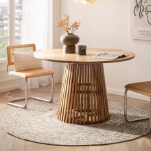 Esstisch >WL7.313< in Akazie, Massivholz - 77x120cm...